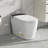 Non-Electric Bidet Toilet With Foot Kick Flush, Cold Water Wash & Soft-Close Seat
