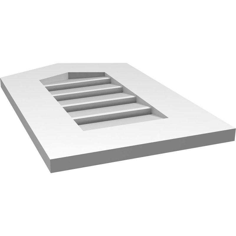 Ventilé à pignon en uréthane fonctionnel Signature 11 pi, 5/12, H 22 po x l 14 po x P 1 po