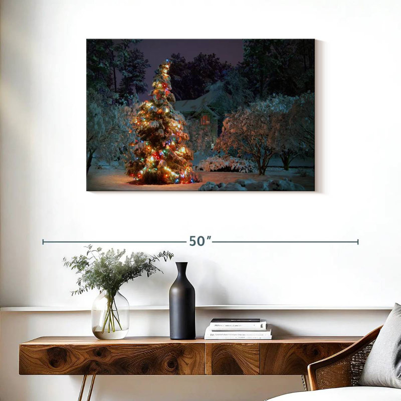 Arbre illuminé, H 24 po x l 36 po