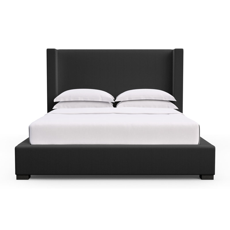 Upholstered Wingback Bed