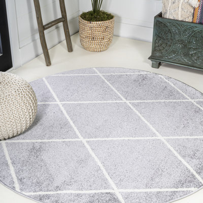 Tapis gris clair / blanc Mandrel