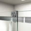Porte de douche coulissante simple sans cadre à fermeture en douceur de 56 à 60 po x H 76 po, verre trempé 1/4 po (6 mm) avec revêtement antidéflagrant, chrome -119866334