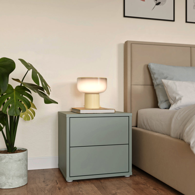 49.8 cm W Bedside Table, Sage