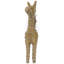 Figurine giraffe regal en rotin Dinesh
