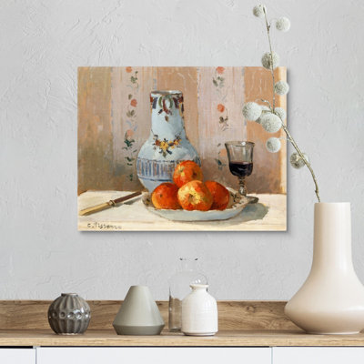 " Still Life With Apples And Pitcher " by Camille Pissarro Painting Print