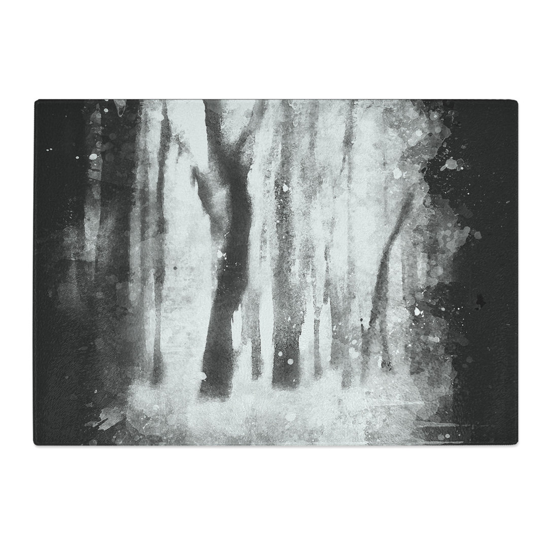Tempered Glass Forest Blur Chopping Board
