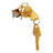 Mail Box Lock, 1 In., Brass-70335741