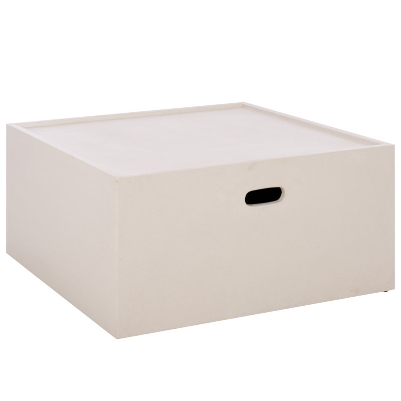 Azhaar Square Coffee Table, White