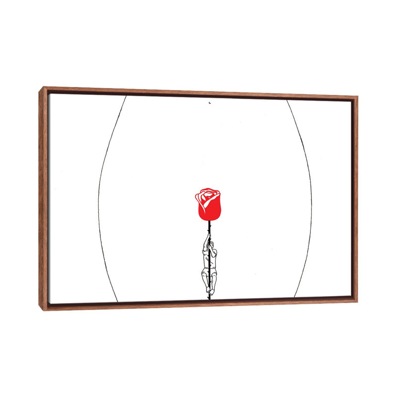 Rise 1 Piece Wall Art on Canvas, 66.04 cm H x 45.72 cm W, Classic Brown Wood Framed