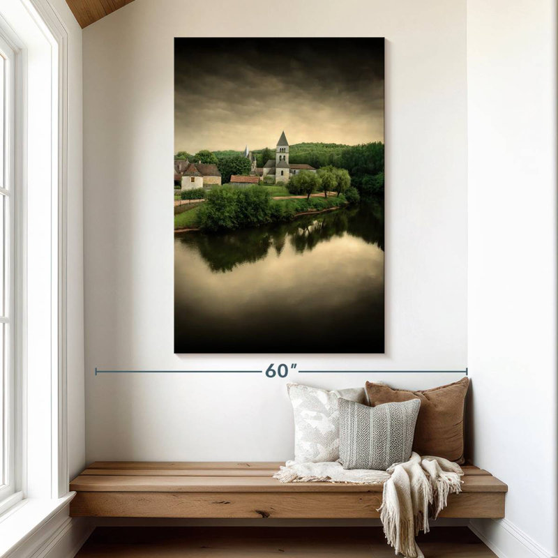 Alvord le silence du village, H 51 po x l 34 po