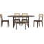 Ensemble de table de salle à manger 6 pièces avec banc, conception ovale pour 6, idéal pour les réunions de famille et les espaces de salle à manger modernes