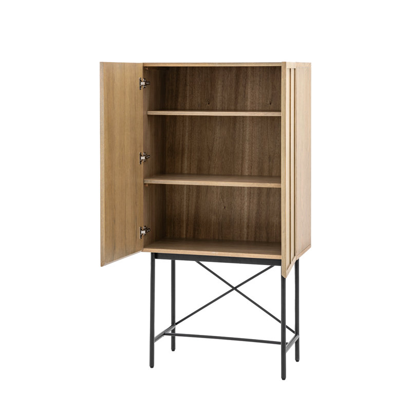 Beeney Solid Wood Bar Cart