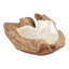 Bol en bois de teck Capiz Modern Sculptural Edge Modern