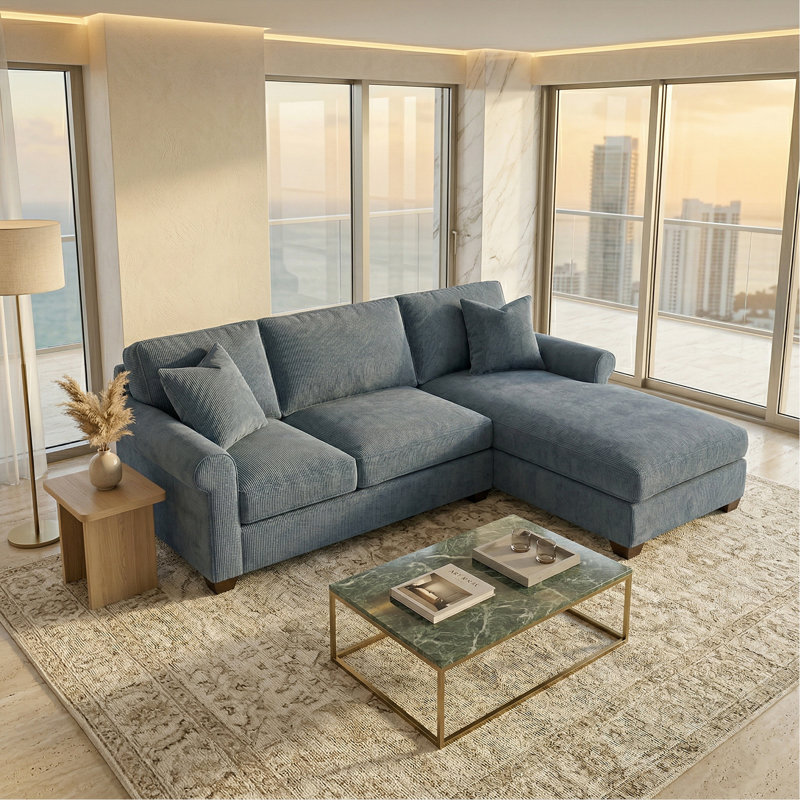 Canapé modulaire Irlanda - fabriqué aux États-Unis, options de tissus sur mesure, meubles modulaires en L en gros - Leslie Peacock - Tissu