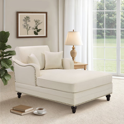 Aglaea Upholstered Chaise Lounge With Adjustable Backrest
