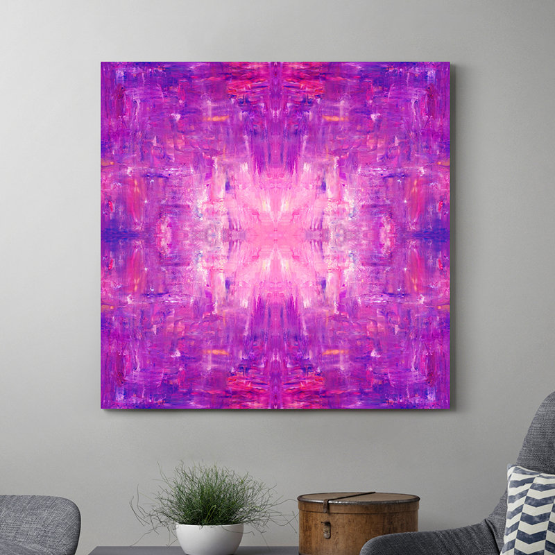 Four Purple Stars Painting by Irina Gorbman, 44" H x 44" W
