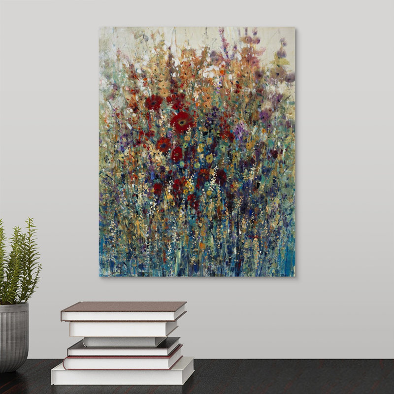 «Petals of Perception», peinture sur toile, Toile tendue, H 14 po x l 11 po x p 1,25 po