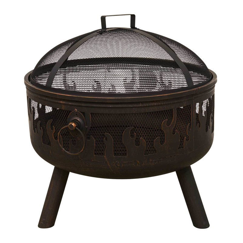 Bulle Round Steel Wood Burning Fire Pit
