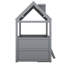 Structure de lit simple en bois, gris-1046917584