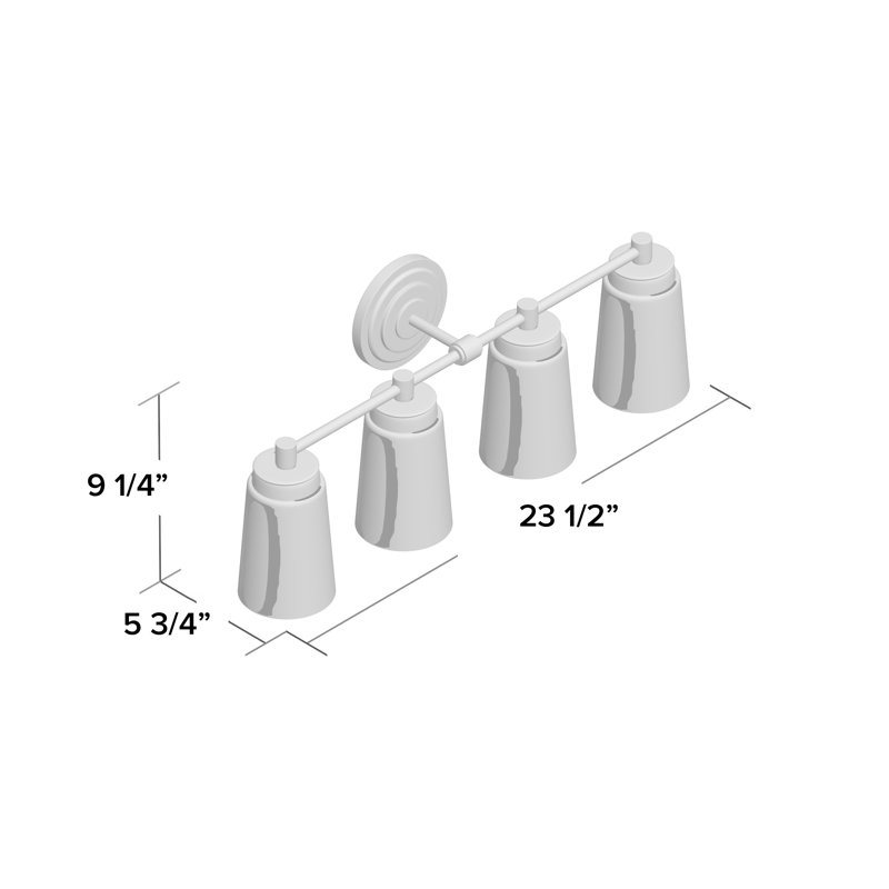 Figueroa 4 - Light Dimmable Vanity Light, Polished Chrome