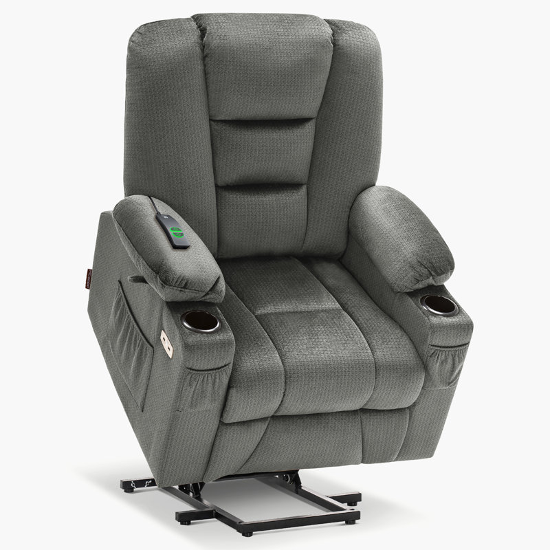 Power Recliner Lift Chair with Heated and Massage, Gray