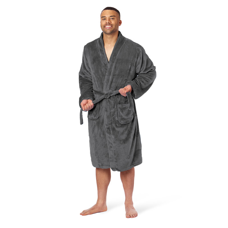 Peignoir Silk Touch, Gris, L