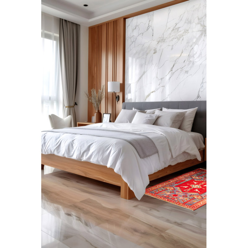 Tapis bleu Andelz 3 pi 3 po x 4 pi 7 po
