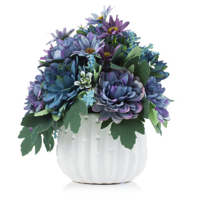 Faux Silk Mixed Arrangement in Pot
