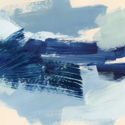 Coastal Brushstrokes II by Victoria Barnes - Wrapped Canvas Print