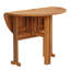 Abi-Jo Round Folding Outdoor Dining Table With Umbrella Hole , 89.7cm cm W 90cm cm D