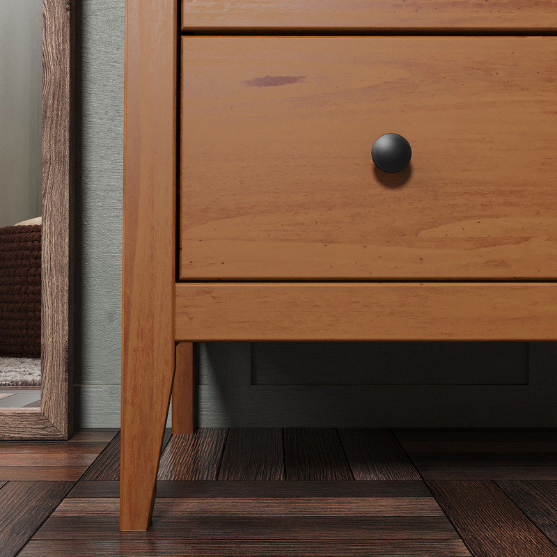 Solid 3 Drawer Dresser, Brown