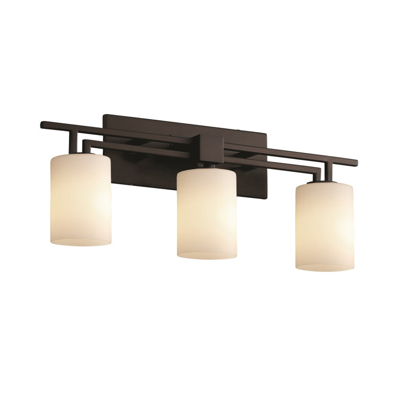Caroly 3 - Light Bath Bar, Opal, Matte Black