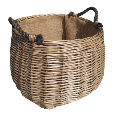 Makaila Wicker/Rattan Log Carrier