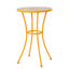Table d'appoint d'extérieur compacte avec esthétique ensoleillée