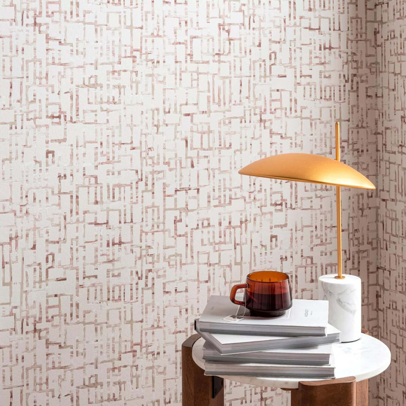 Vivido Quadrata Abstract Non-Woven Wallpaper Roll, Midnight