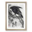 Crow & the Moon by Kawanabe Kyosai - Framed Print-55490454-55490455