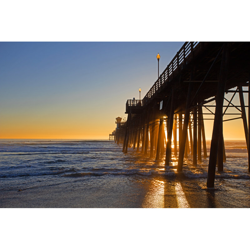 Oceanside Pier by BehindTheLens - Wrapped Canvas Print, 61cm H x 91cm W x 3.8cm D