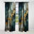 Cayer - Abstract Marble Marble Blackout Curtain - 1 Panels-95024115