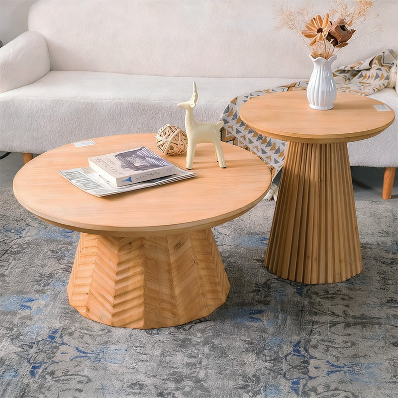 Ensemble de tables basses Modern Modern Burlywood