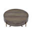 Table basse Weyton brun clair et champagne