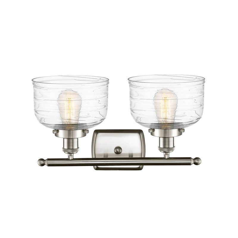 2 - Light Dimmable LED Bath Bar, Brushed Satin Nickel