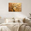 Art mural sur toile Gallery Wrap pour le salon, la chambre à coucher, le bureau ou le vestibule - décoration murale décorative avec arbre doré-129336291-129336289