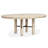Extendable Round Dining Table With 2 Upholstered Side Chairs And 2 Host Chairs