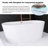 67''  Acrylic Freestanding Soaking Bathtub-93718796