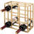 9 Bottle Tabletop Wine Bottle Rack in