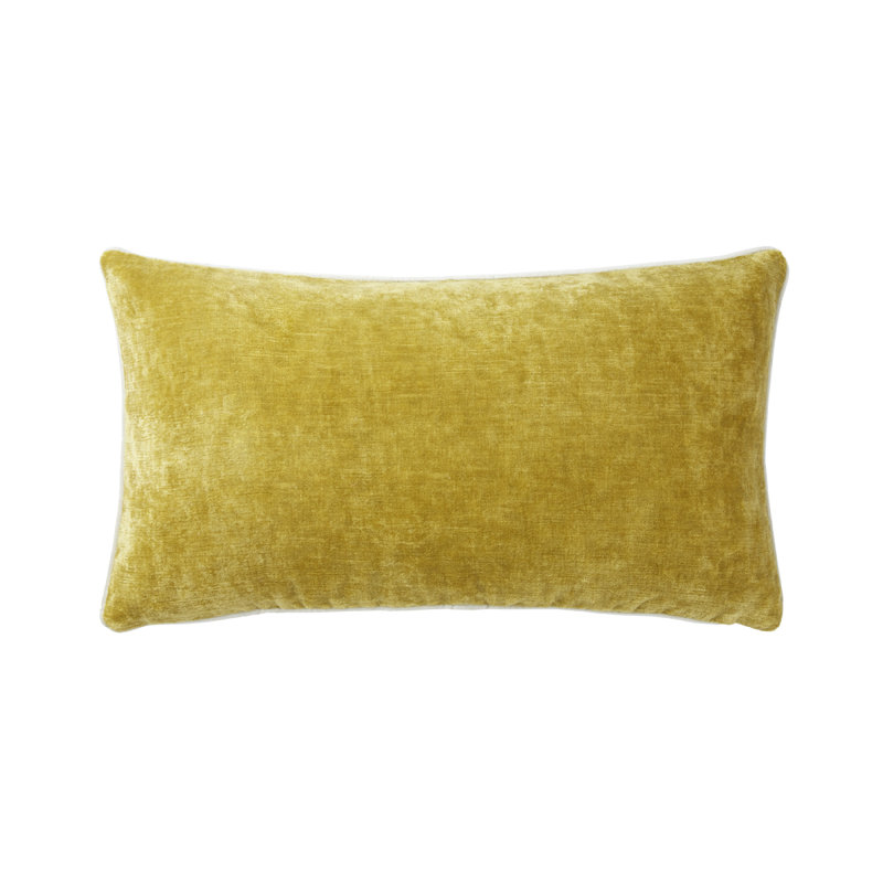 Orpheo Decorative Pillow, Yellow, Rectangle 13"H x 22"W