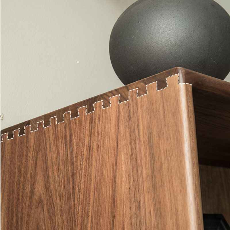 European Style Solid Wood Narrow Bookcase