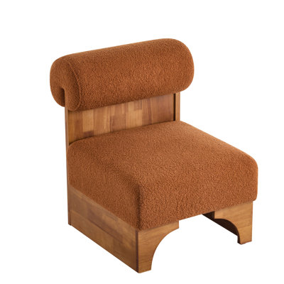 Fauteuil élégant en bois massif Boucle