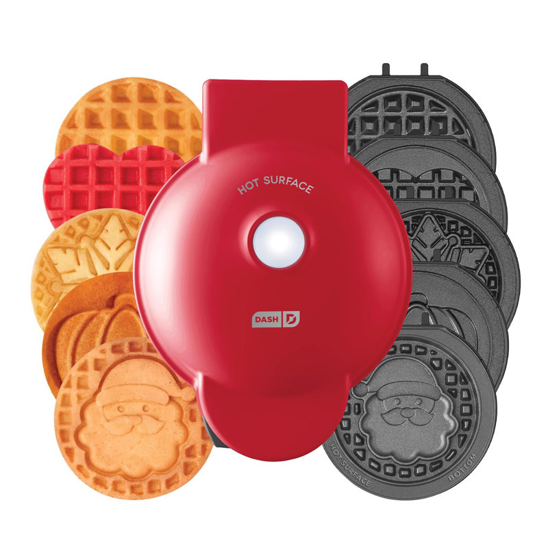 Dash 1 waffle Red Plastic Waffle Maker, Red