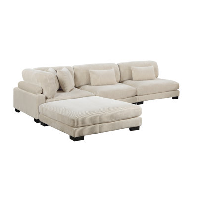 Larry 4-piece Modular Sectional With Ottoman